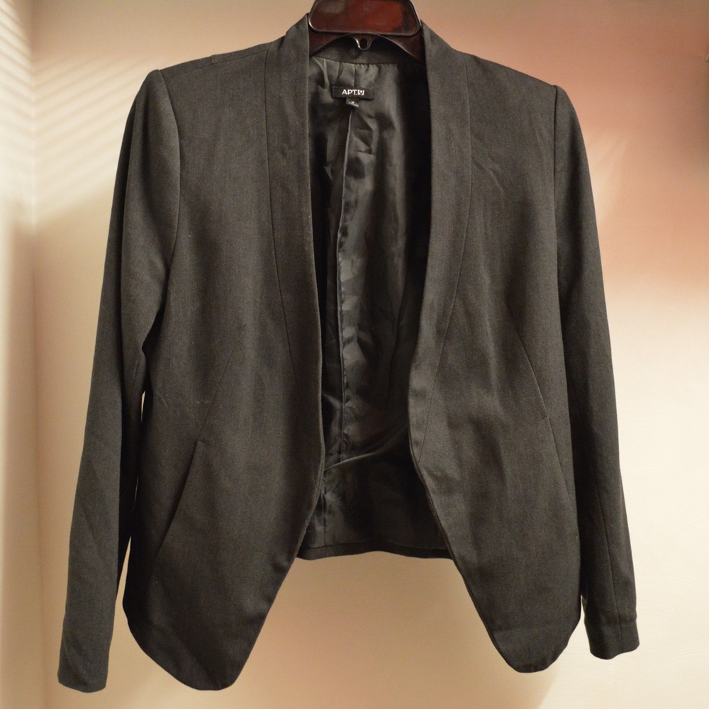 Dark gray / grey Apt. 9 open blazer